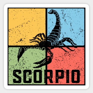 Scorpio Zodiac Art - Scorpion Emblem Magnet
